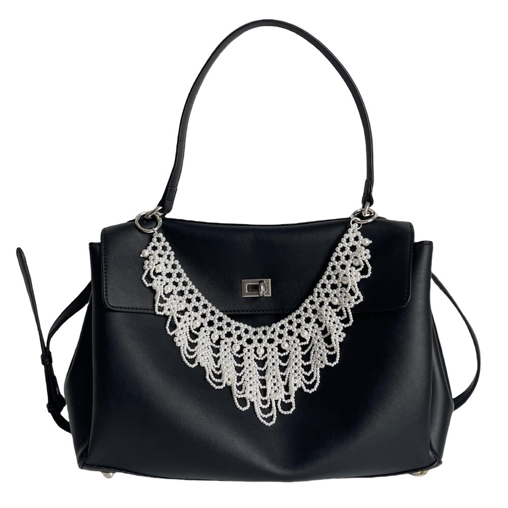 3518 Beaded Pearl Chain Bag Charms Keychain for Handbag Purse Backpack